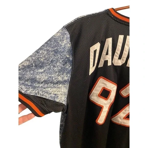Vintage Lemar and Dauley 92 Blue, White and Orange V Neck Jersey Mens L - Picture 6 of 12